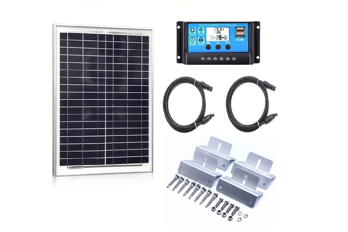 Front view of polycrystalline solar panel 100W