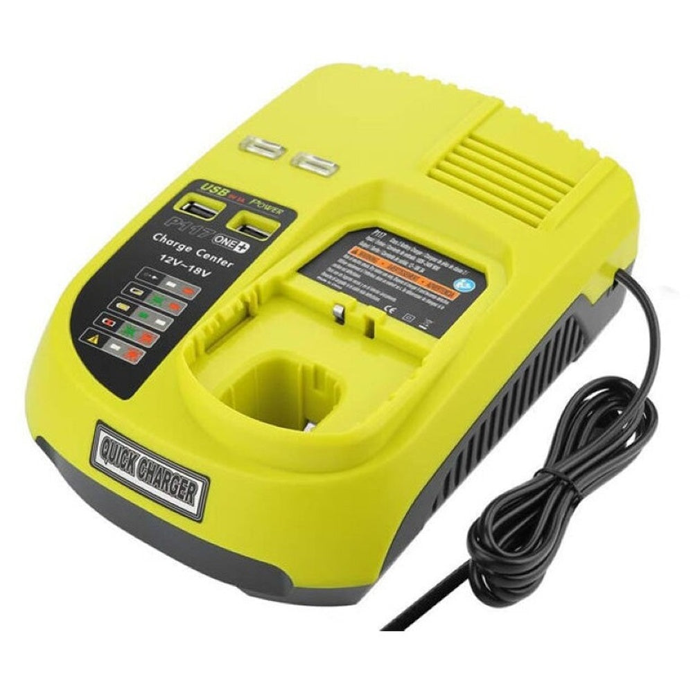 Ryobi charger with compact design