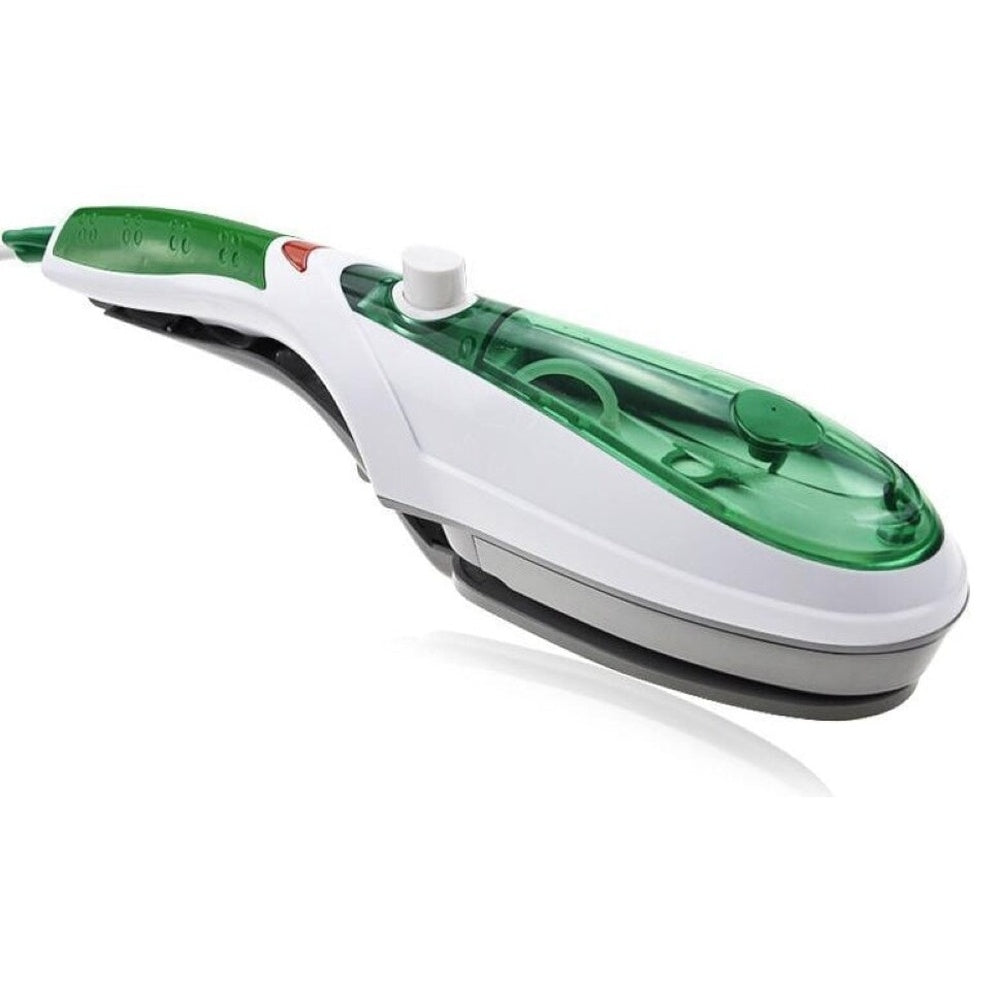 Portable handheld garment steamer green