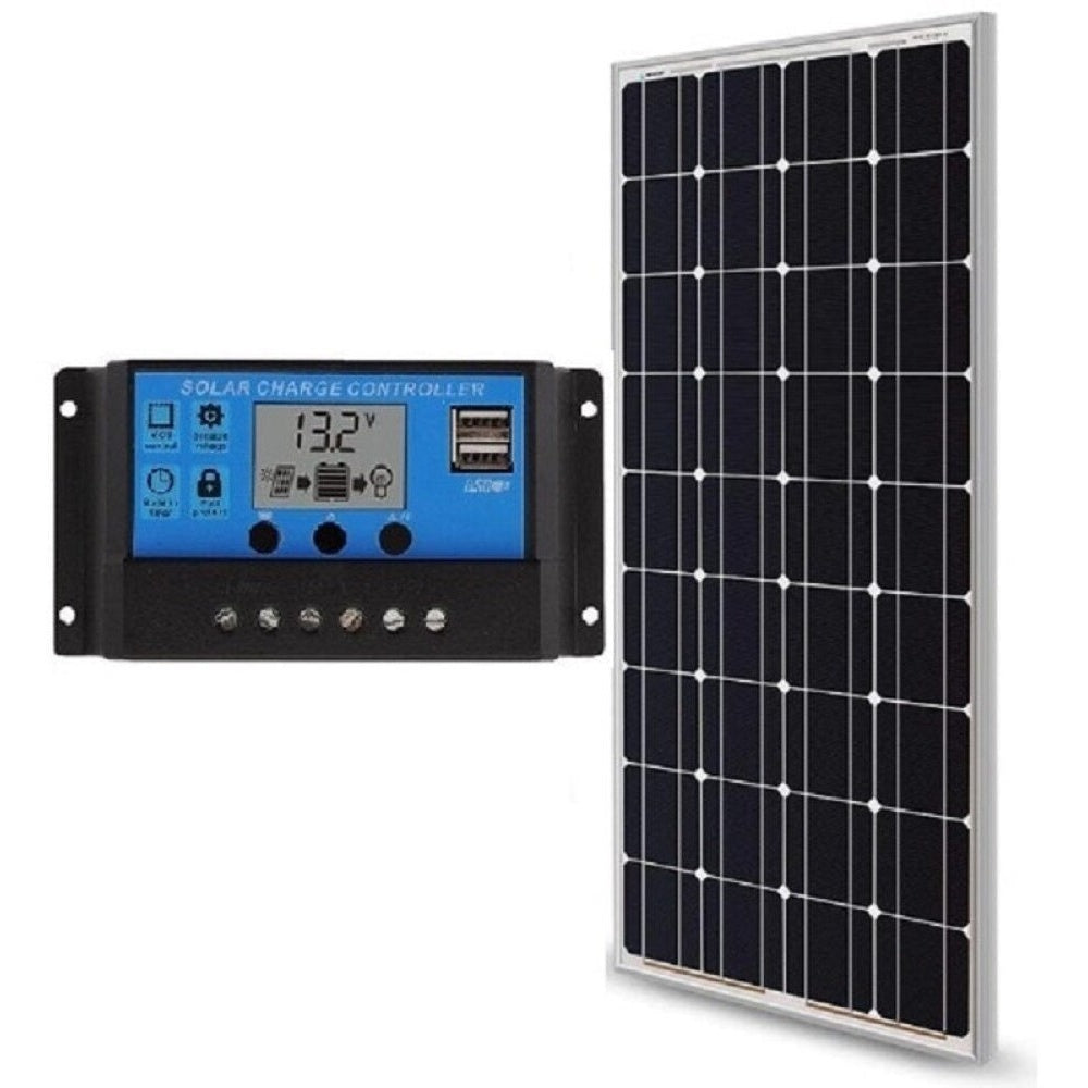 Solar panel with silver anodised aluminium frame