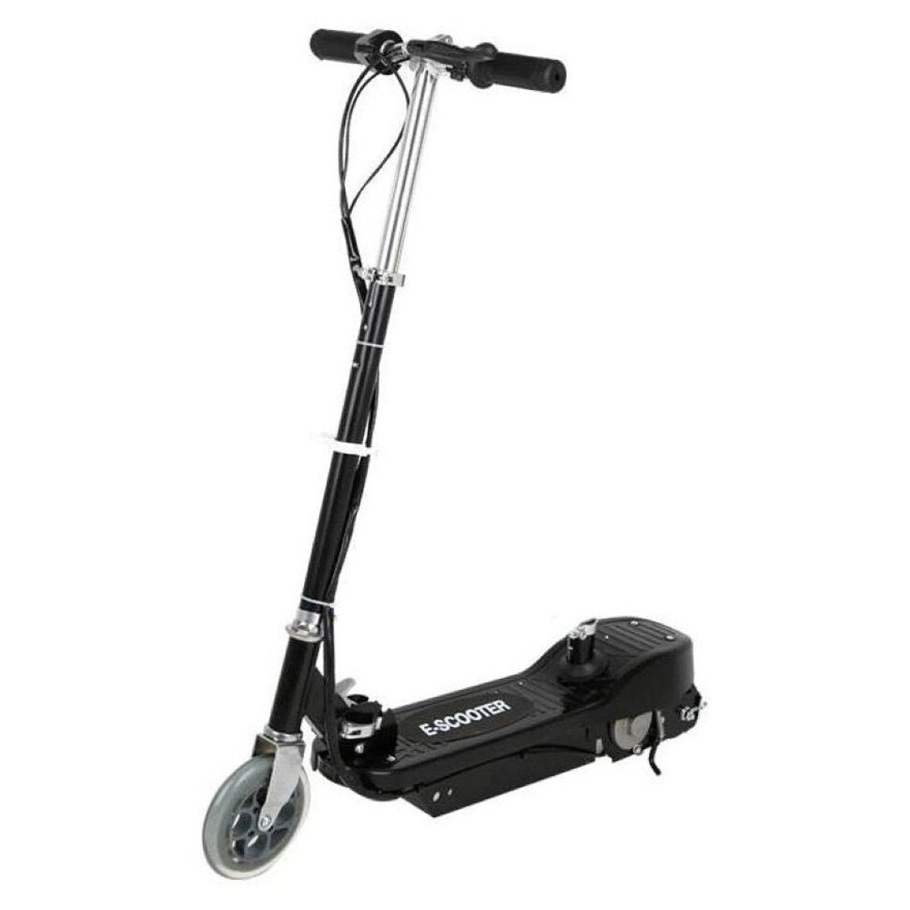 Kids riding foldable electric scooter
