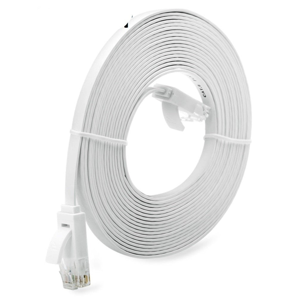 Ethernet cable white for home networking