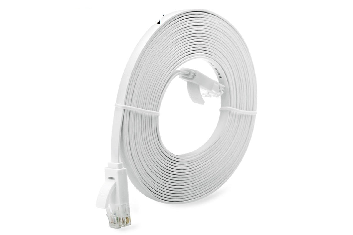 Ethernet cable white strain relief detail