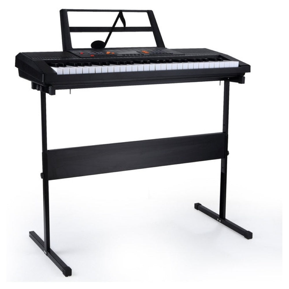 Piano stand holding keyboard securely