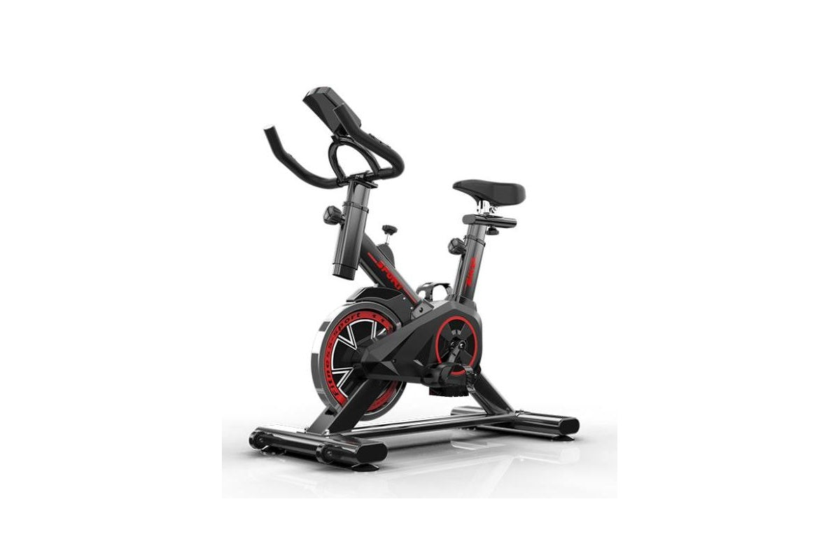 Spin bike black with LCD monitor
