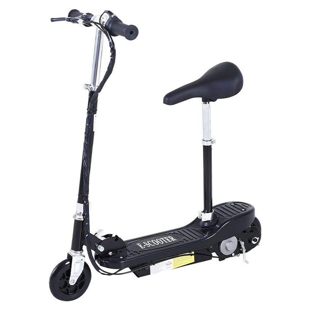 Electric scooter folding button close-up