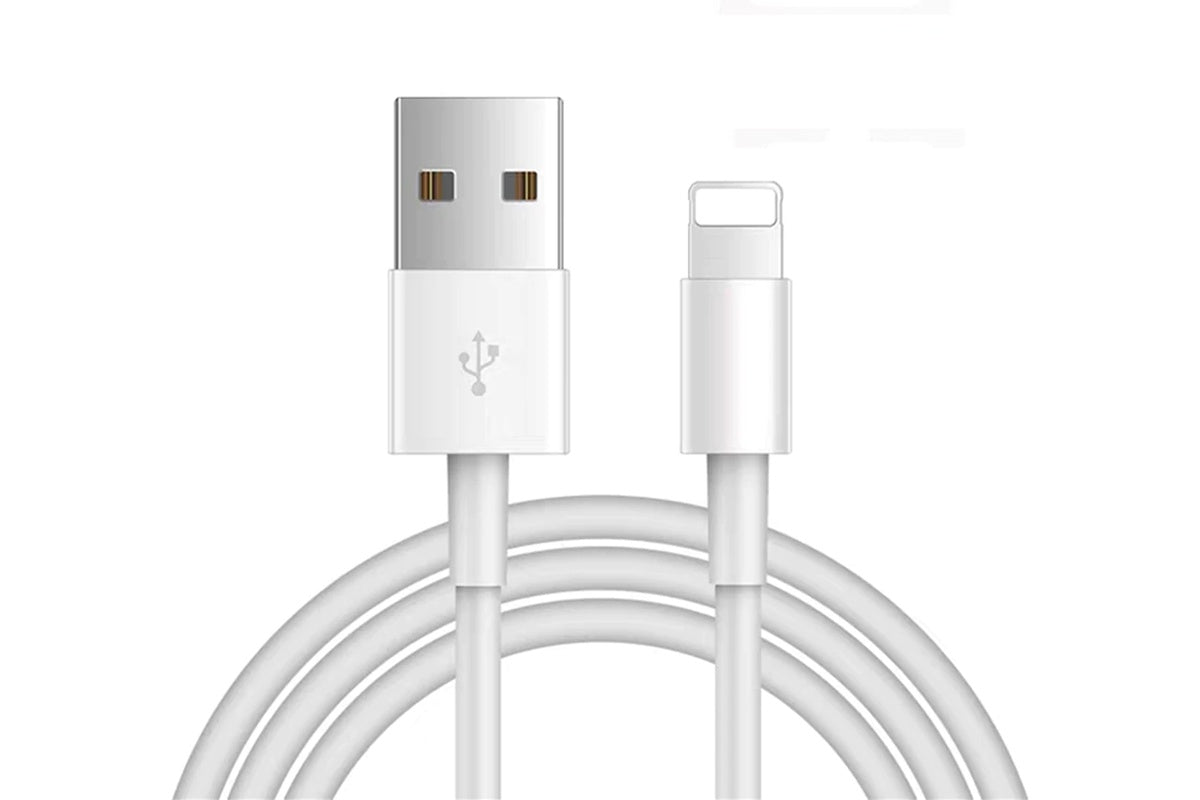 USB charging cable for iPhone in white colour