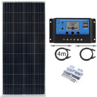 Thumbnail for 200W solar panel kit with MC4 cables front view