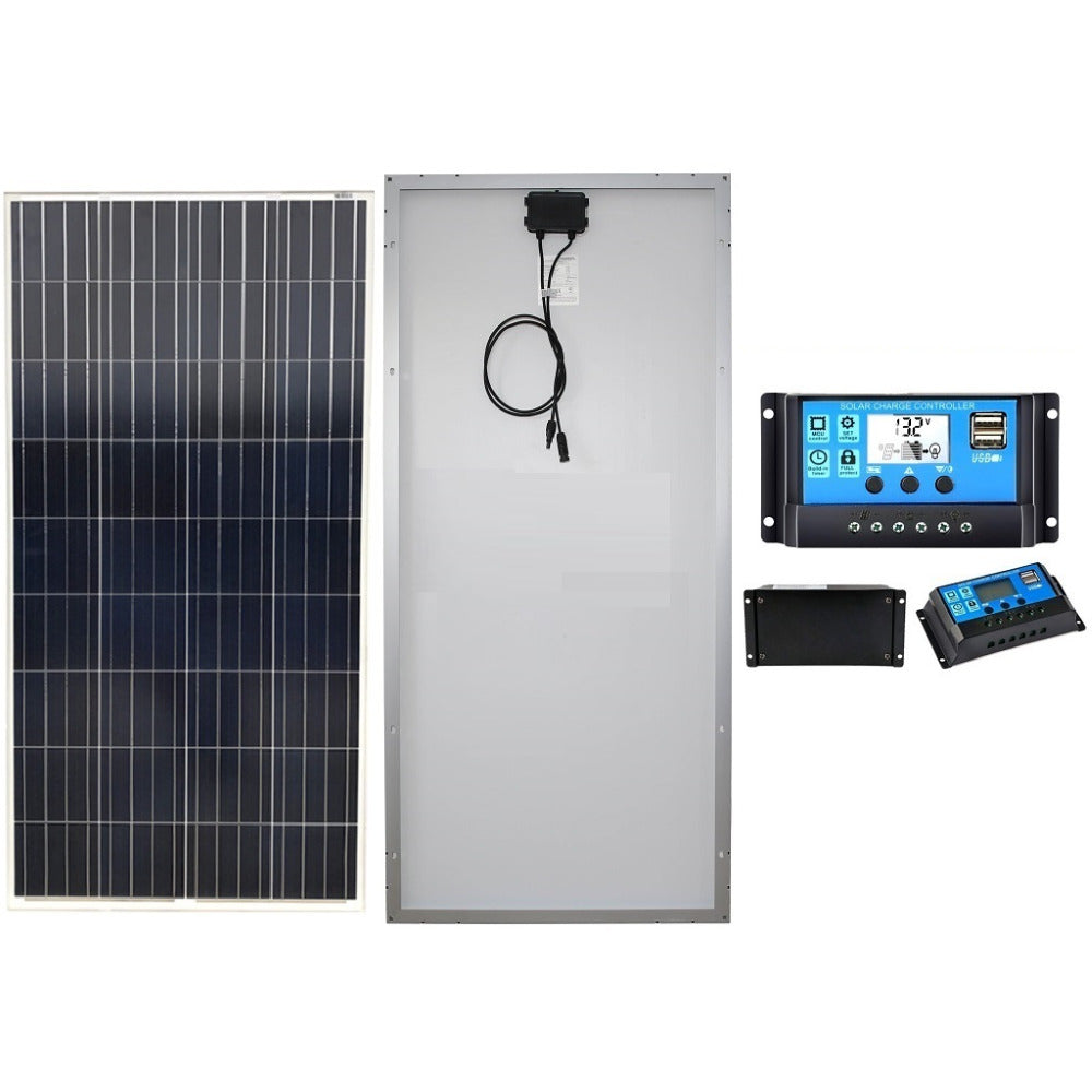 200W solar panel with mounting brackets