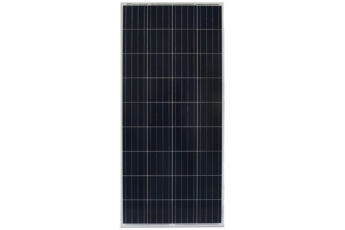 Solar panel frame with silver finish