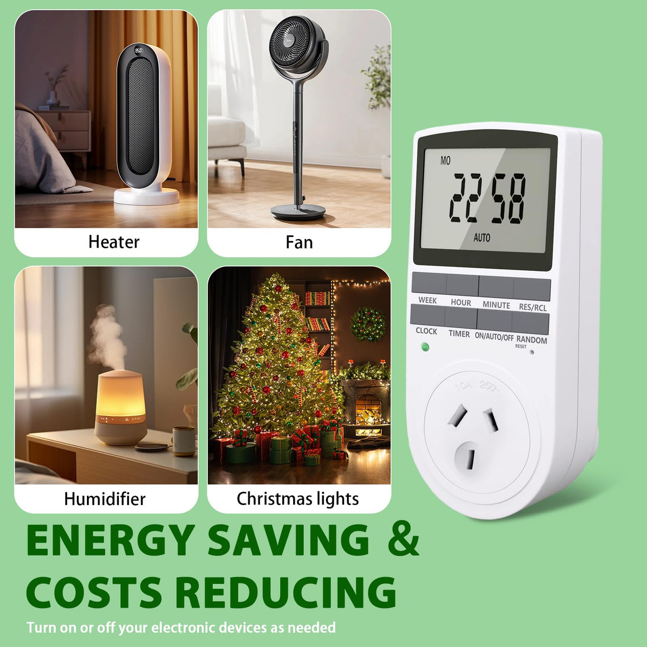 Mains Timer Electricity Plug Power Point