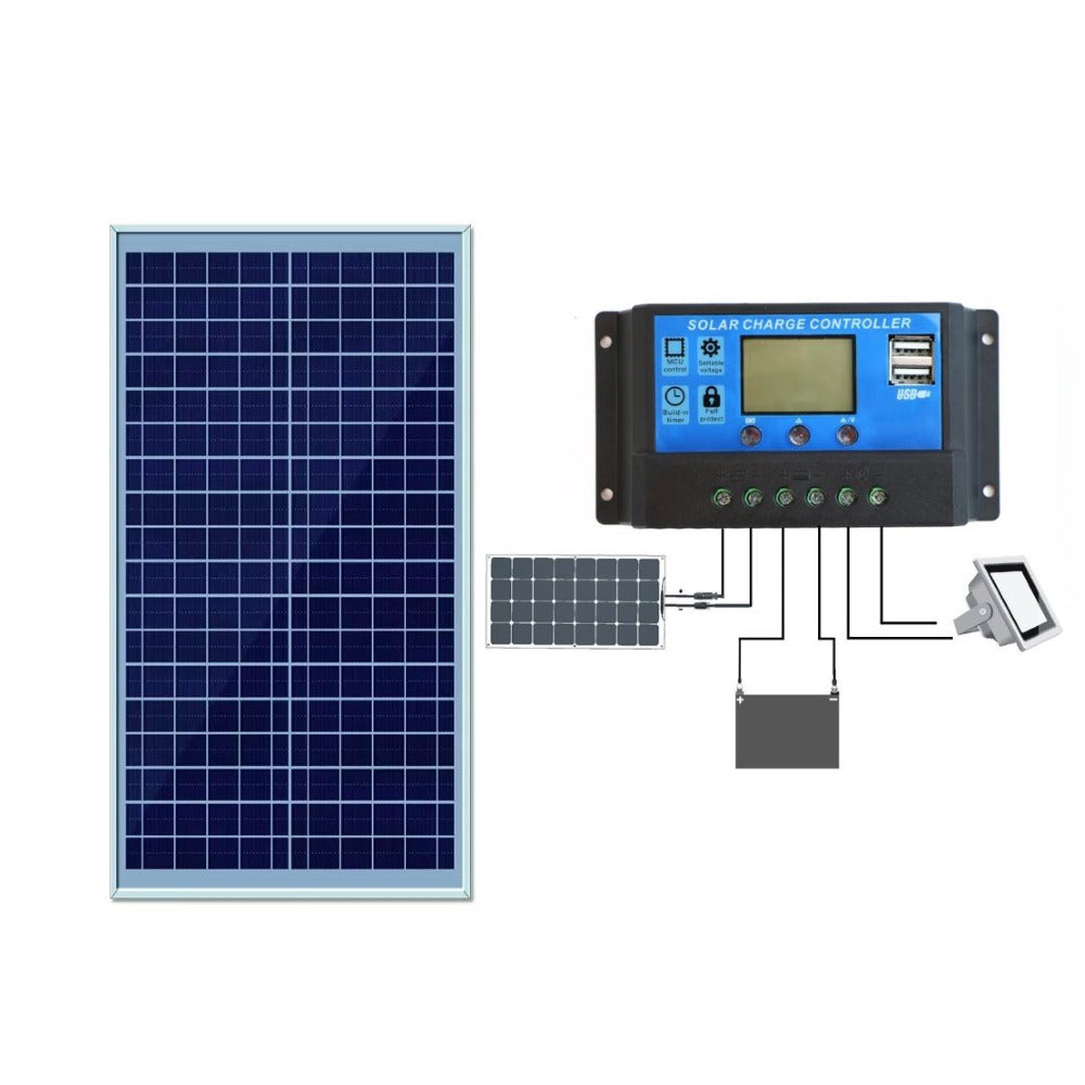 30W solar panel polycrystalline full view