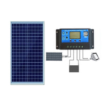 Thumbnail for 30W solar panel polycrystalline full view