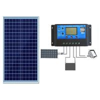 Thumbnail for Solar panel with power specifications label