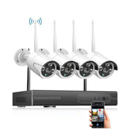 Thumbnail for Wireless security cameras with weatherproof housing