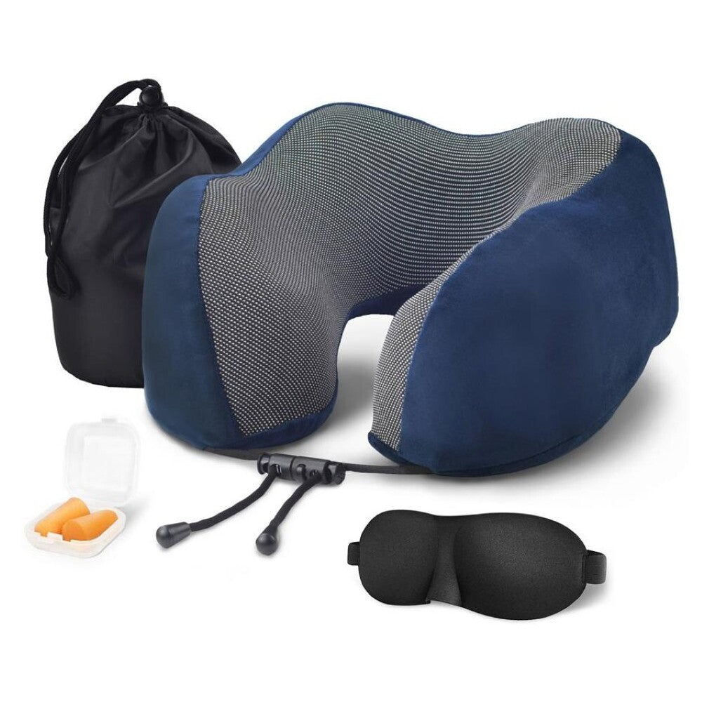 Travel pillow folded for packing