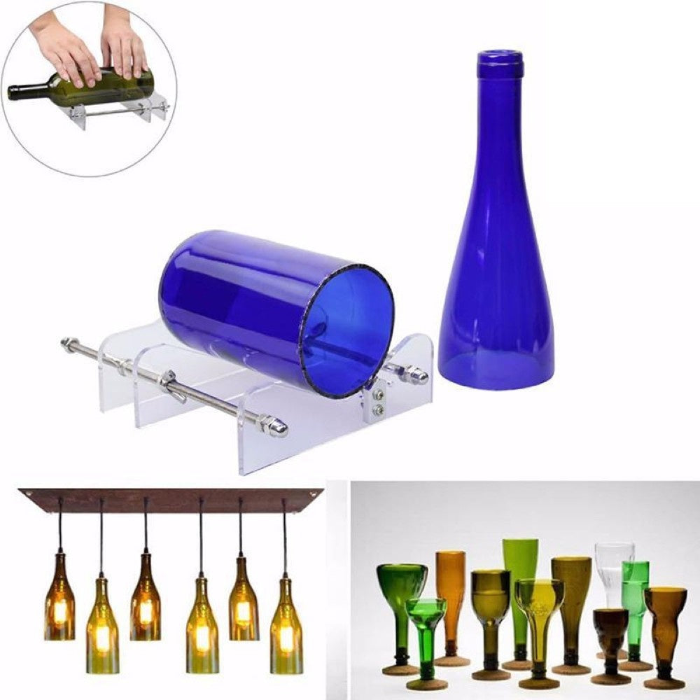 Glass bottle cutter with safety design