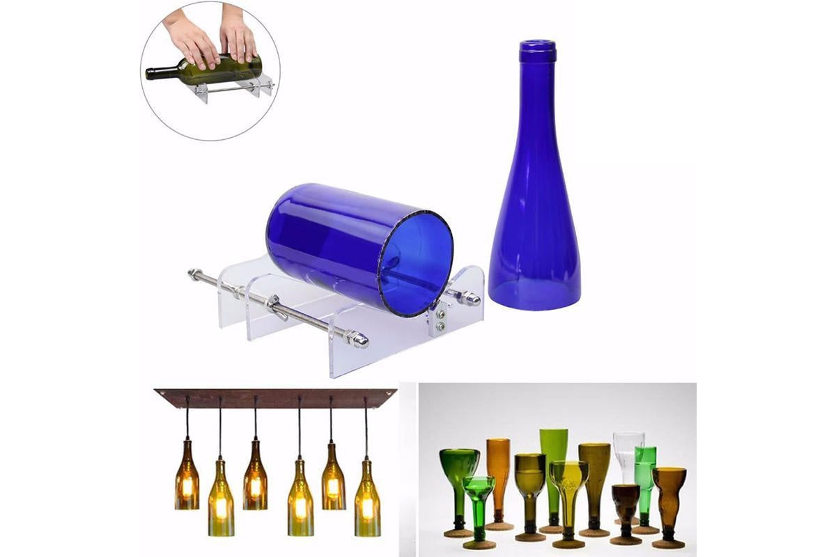 Top view of glass bottle cutter tool