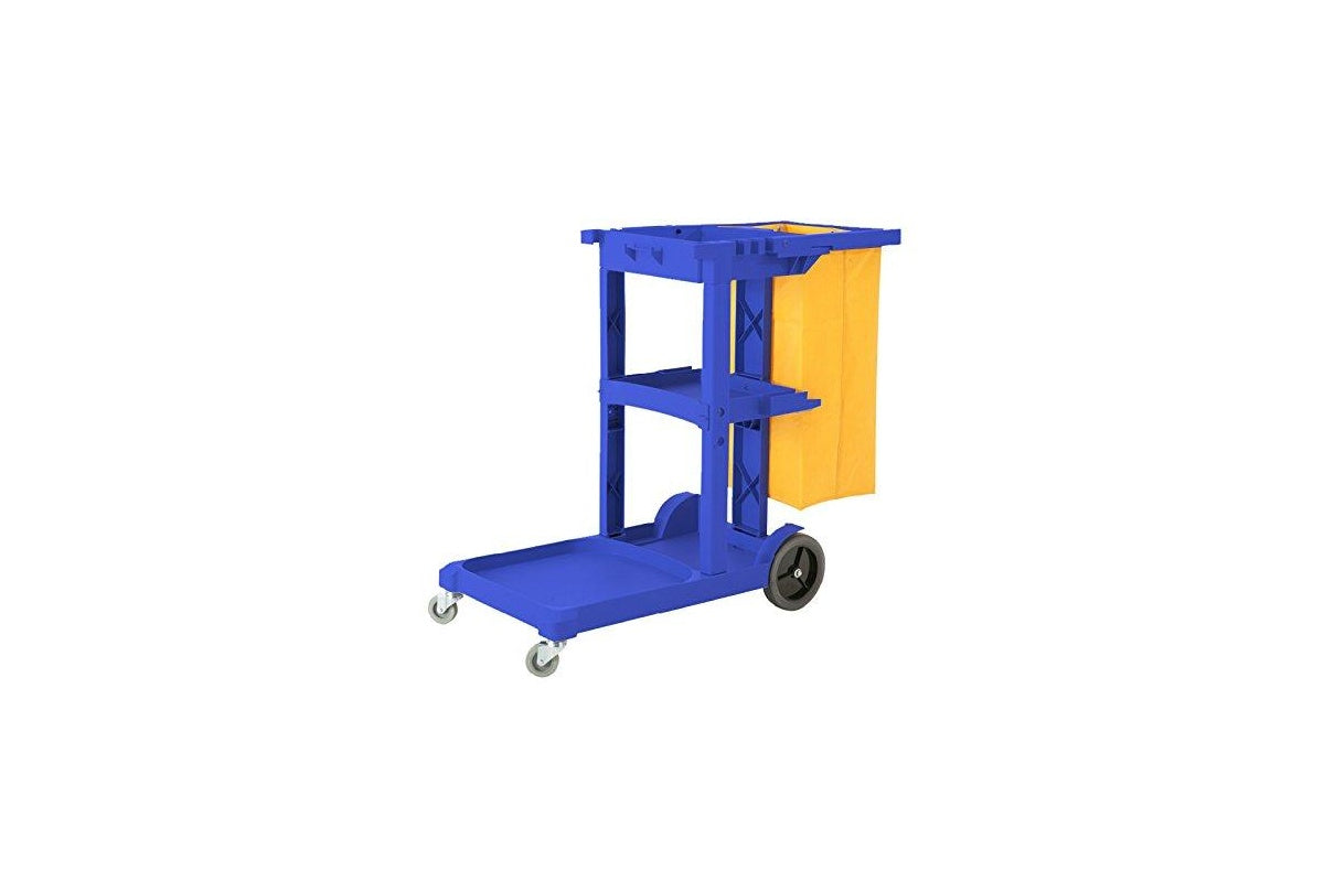 Cleaning trolley janitors cart fully assembled