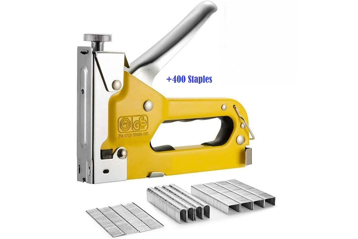 Staple gun used for fixing furniture and doors