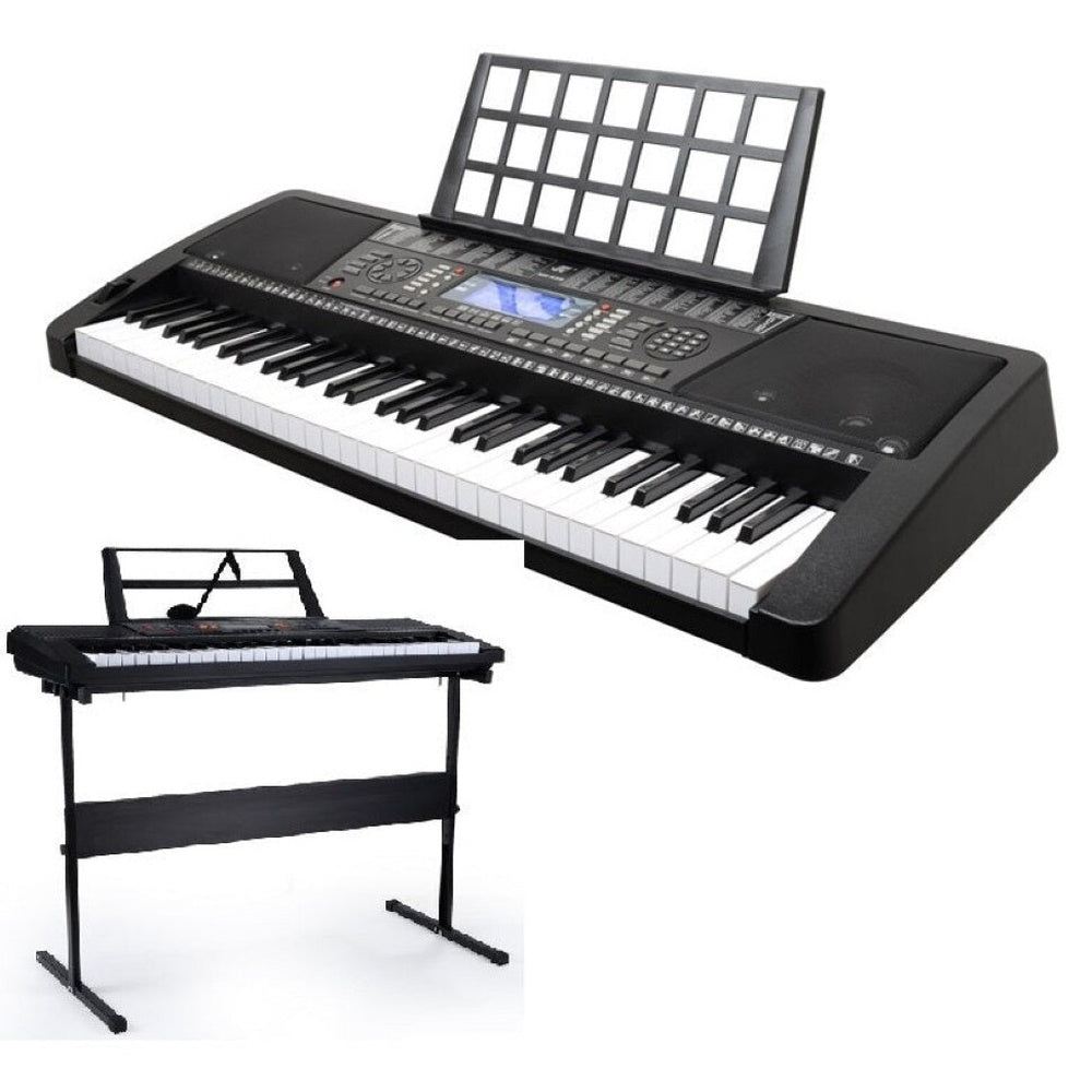 61 key electronic keyboard piano with stand included