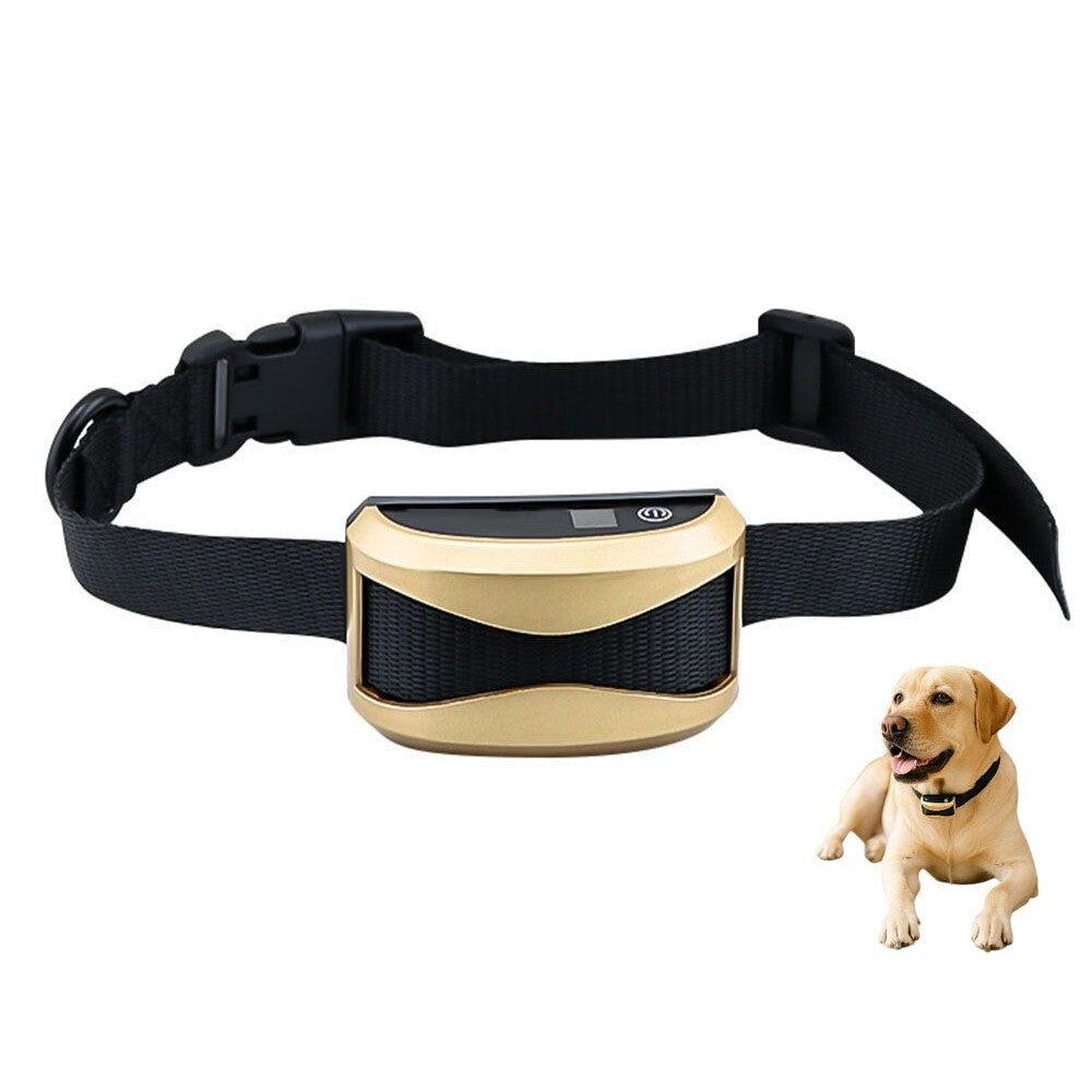 Anti bark dog collar rechargeable waterproof black