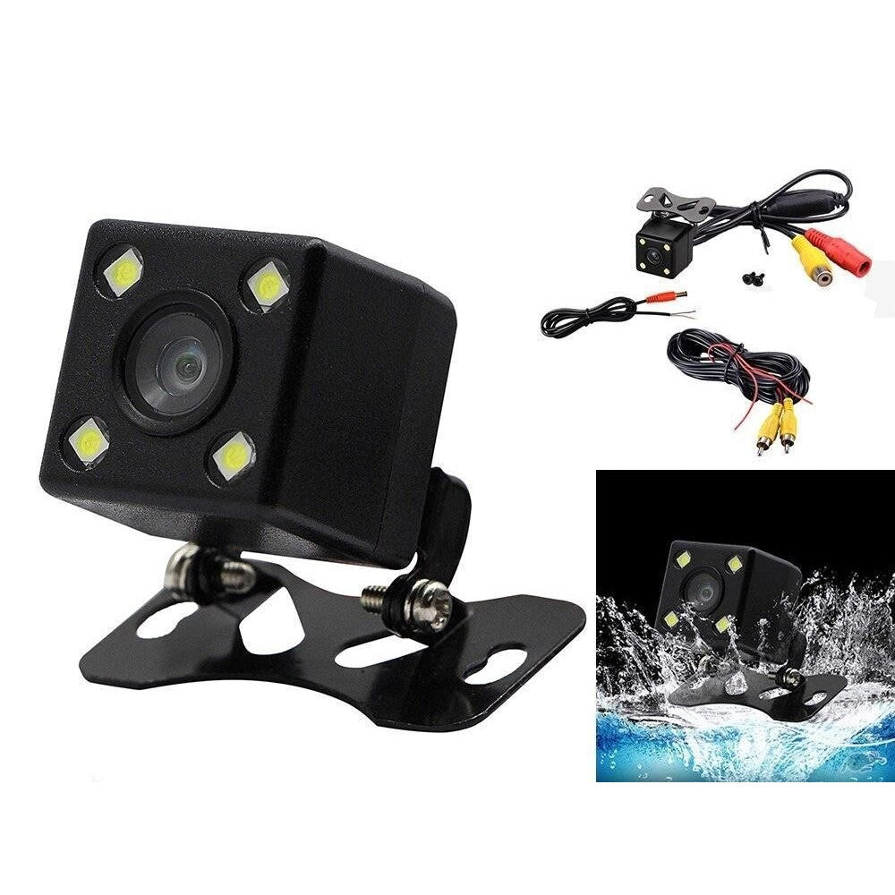 12V car reverse camera front view with lens and LEDs