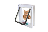 Thumbnail for Cat Door 4 Ways Round Lockable Pet Dog Flap Cat Door