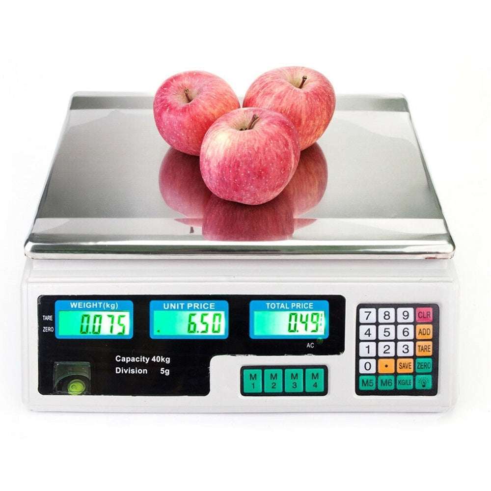 Scales with tare function