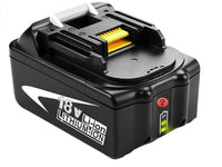 Thumbnail for Side angle of Makita 18V lithium battery