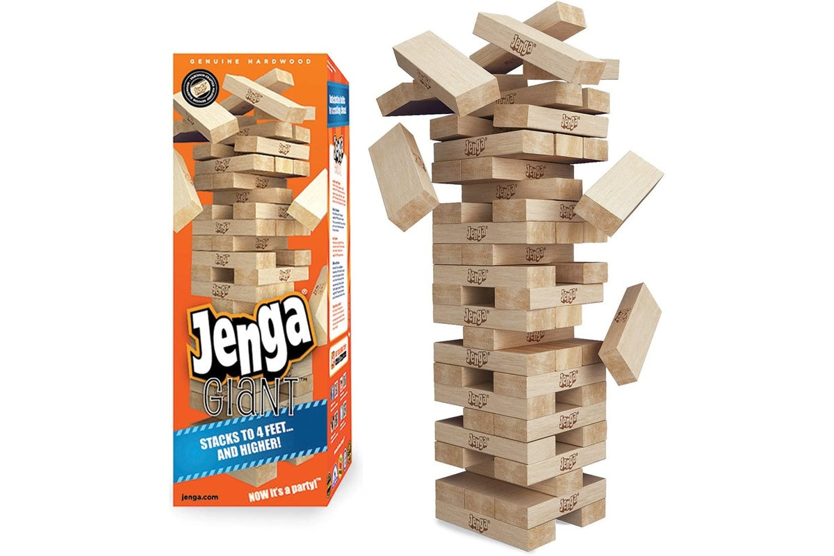 Jenga Giant blocks stacked high