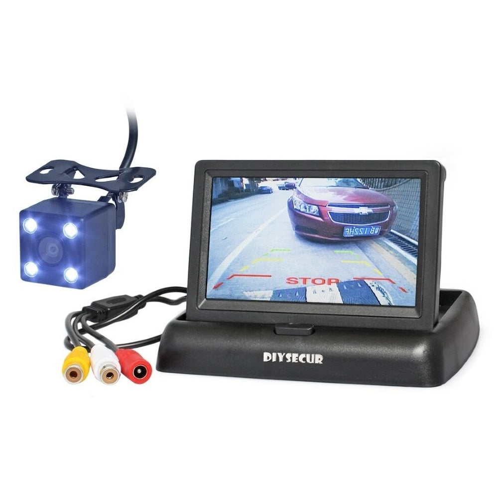 Car reverse camera kit with LCD monitor