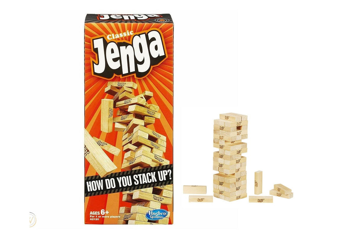 Jenga game with instruction manual included