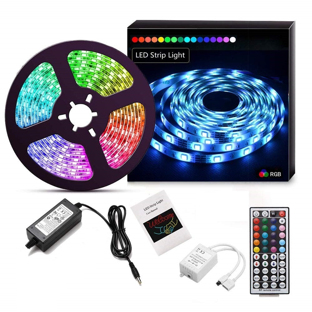 LED strip light with multicolour display