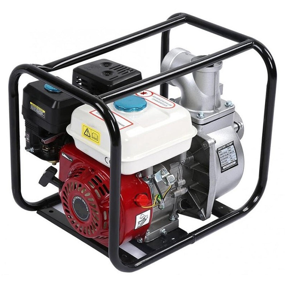 Petrol water pump 75HP side view with engine