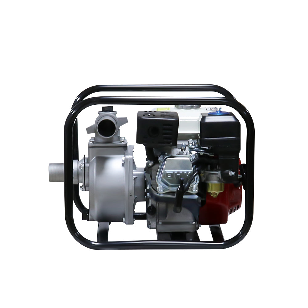 Water pump with inlet and outlet joints attached
