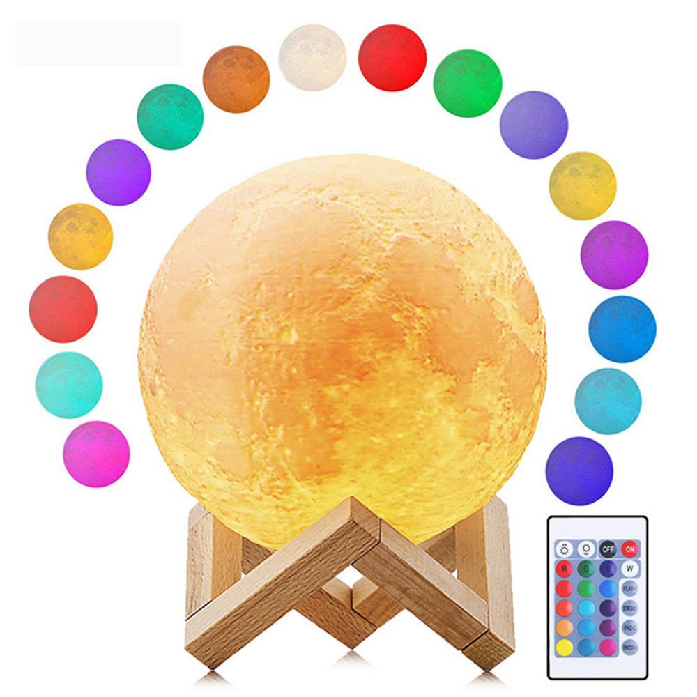 Night light moon lamp 20cm glowing white light