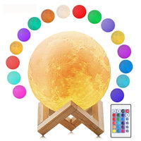 Thumbnail for Night light moon lamp 20cm glowing white light