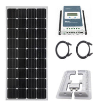 Thumbnail for Solar panel with MC4 cables connected