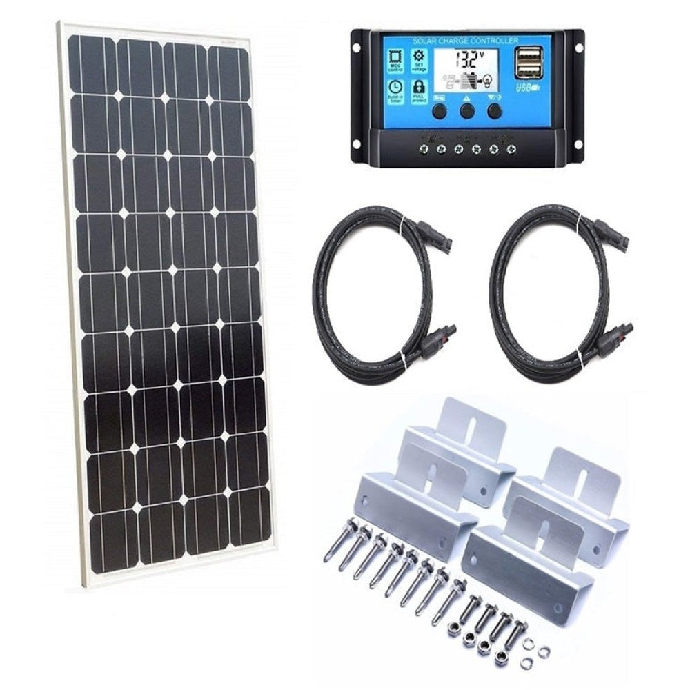 Solar panel kit used for caravan power supply