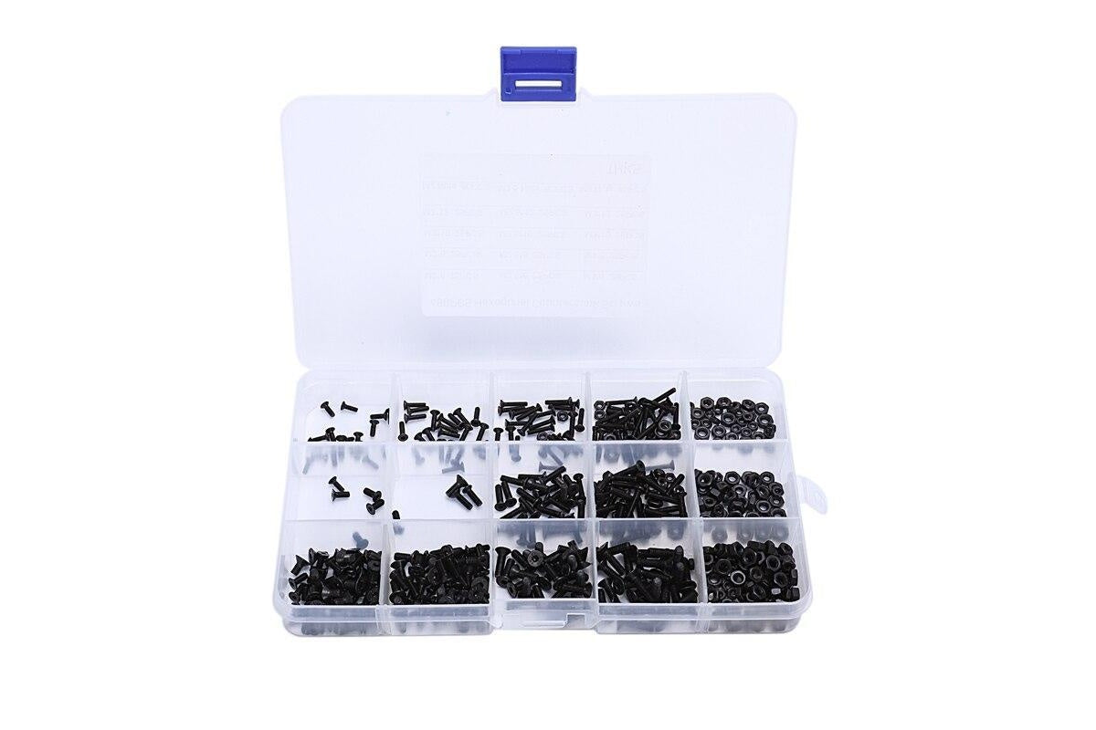 Screws and nuts included in set