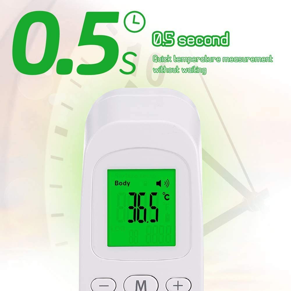 Portable forehead thermometer size
