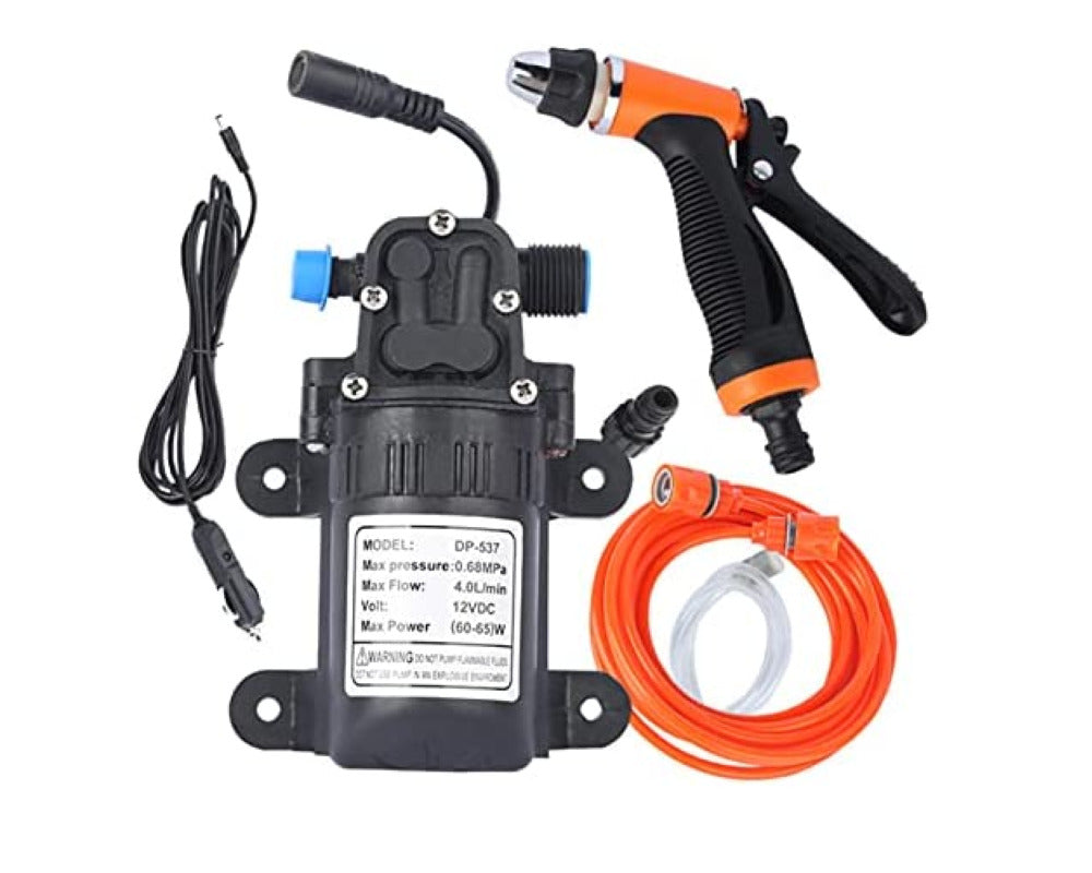 Compact car washer with easy connector