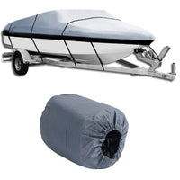 Thumbnail for Boat cover with three adjustable straps