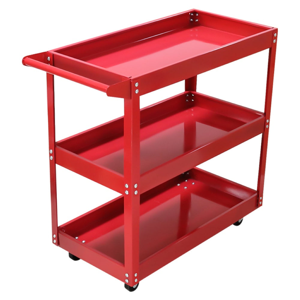 Steel tool cart trolley with rust-resistant coating