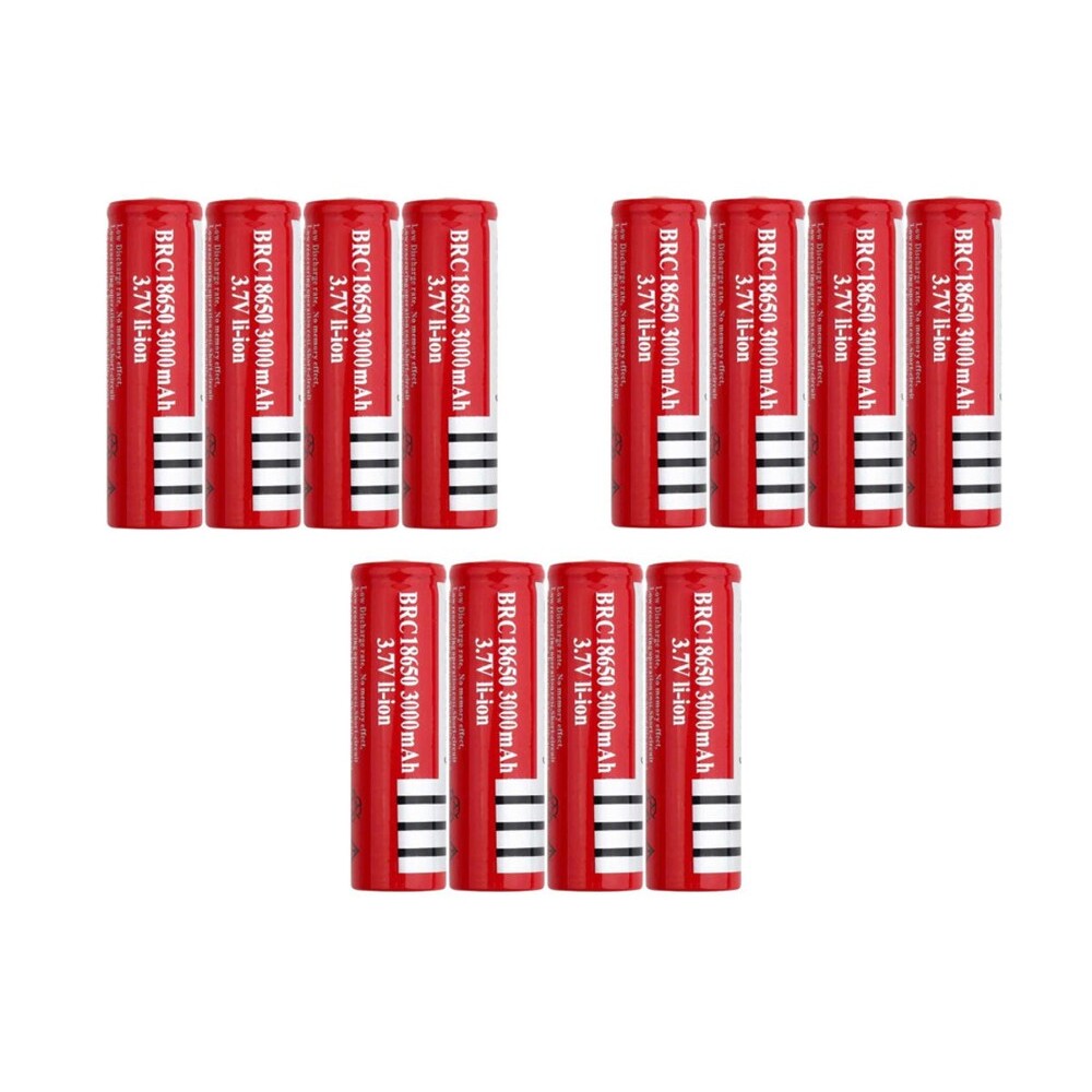 18650 Rechargeable Battery - 12PCS
