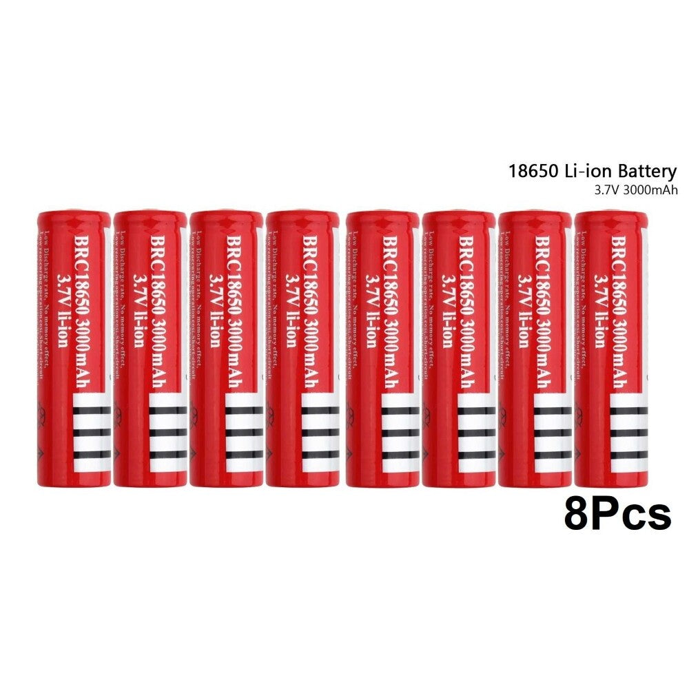 18650 Rechargeable Battery - 8PCS