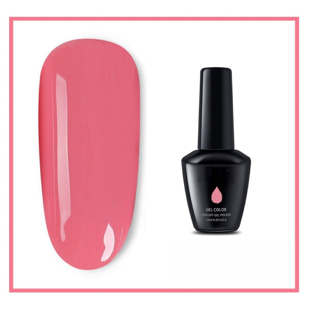 Gel nail polish 15ml bottle with label