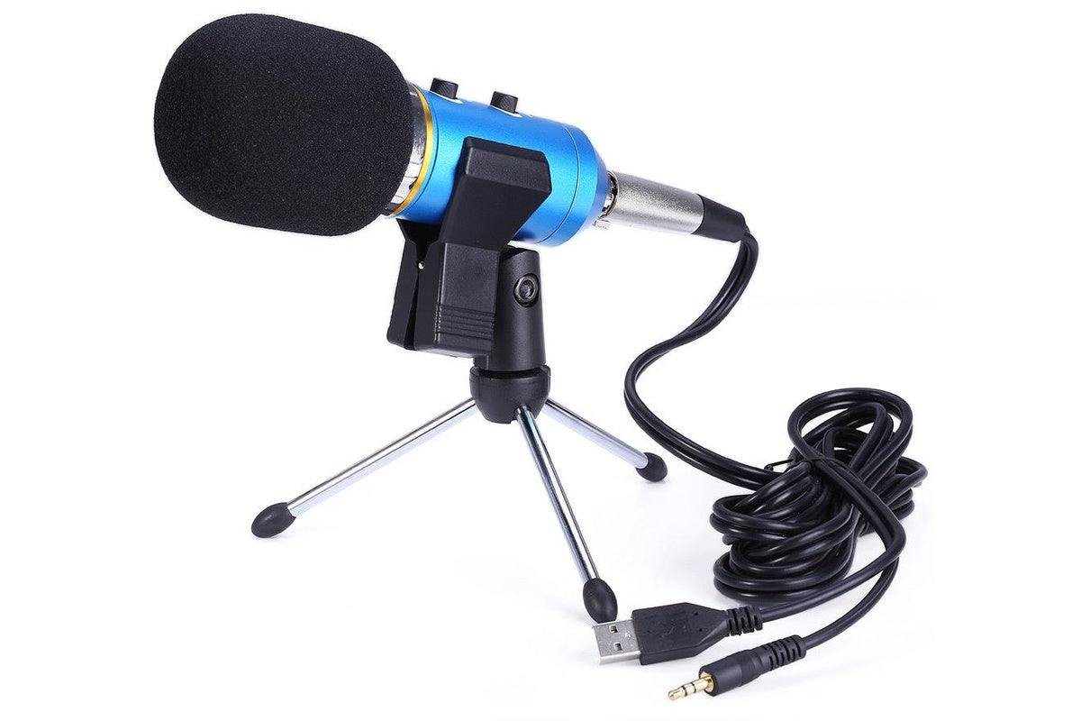 USB Microphone Adjustable Sound Volume Noise Reduction
