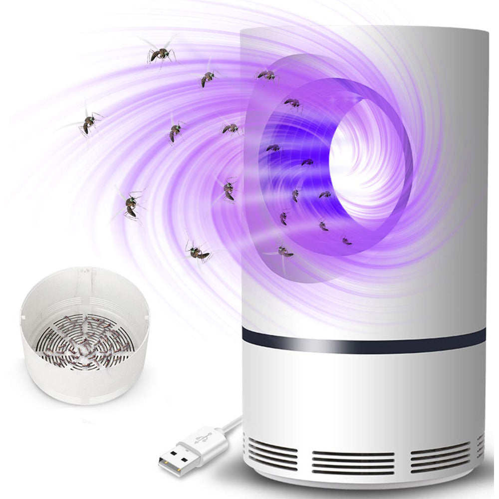 Mosquito catcher lamp with LED light on